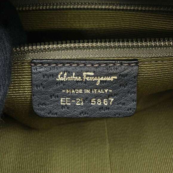 SALVATORE FERRAGAMO Black Leather Bag - Picture 16 of 16